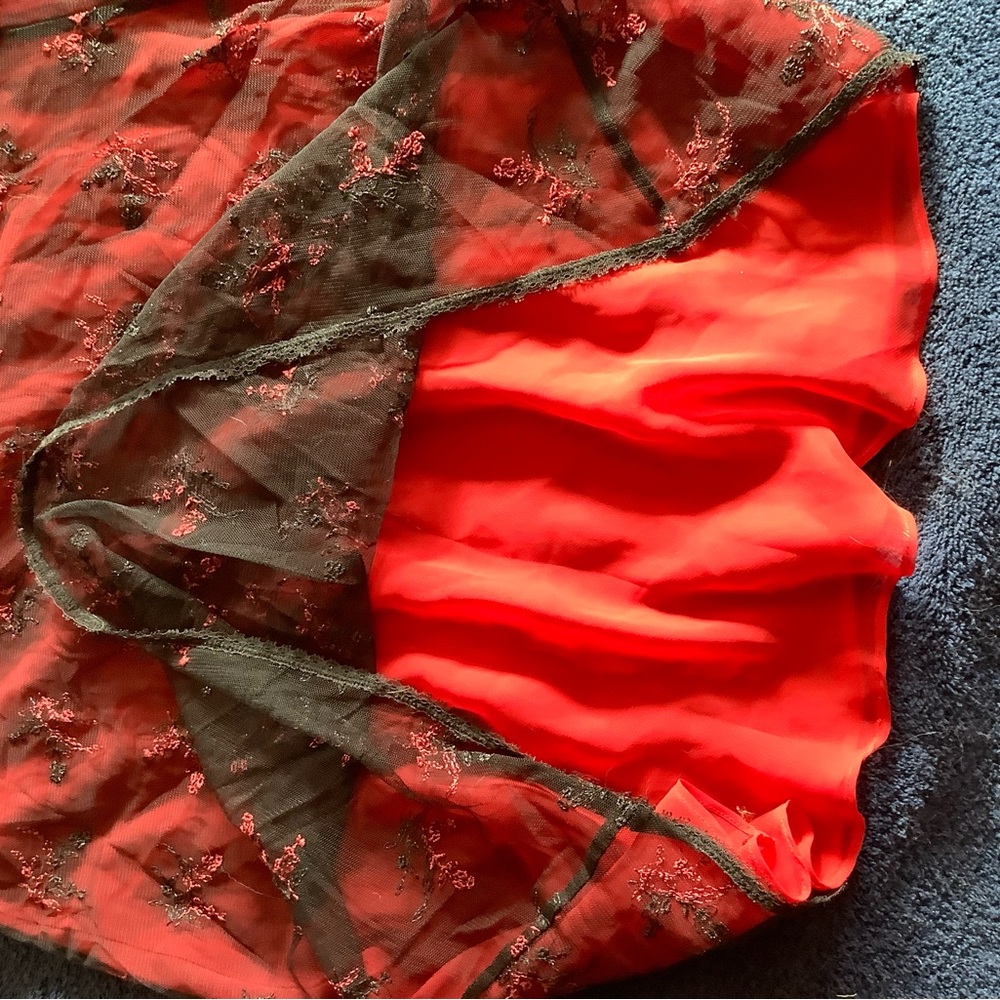 Victoria’s Secret Large Red/Black embellished nightie.